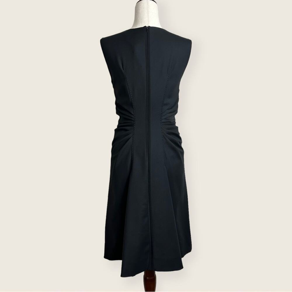 NWT | SPORTMAX | Square Neckline Knee-Length Dress | Black | Size 8 - Picture 3 of 16